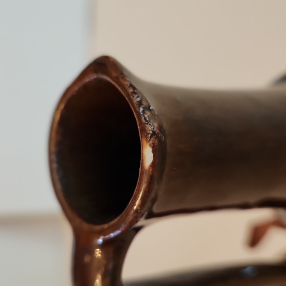 Vintage Polish Pottery Decanter with lid - Picture 6 of 11